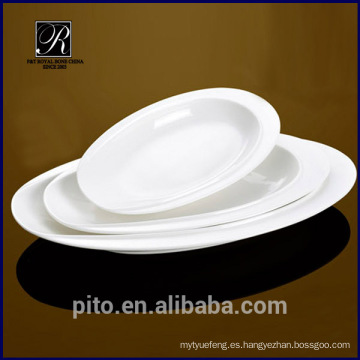 PT-1357 plato de plato ovalado de cerámica profunda